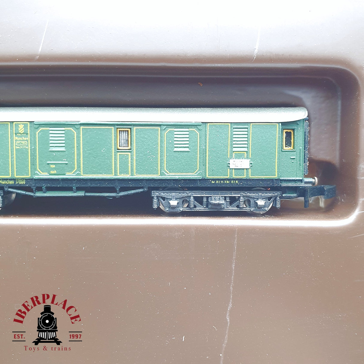 ♻️ 2 mano -  Märklin 8102 Set Locomotora K.Bay.Sts.B 3673 con luz Z escala 1:220 TEN03