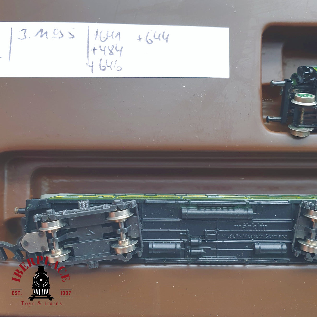 ♻️ 2 mano -  Märklin 8102 Set Locomotora K.Bay.Sts.B 3673 con luz Z escala 1:220 TEN03