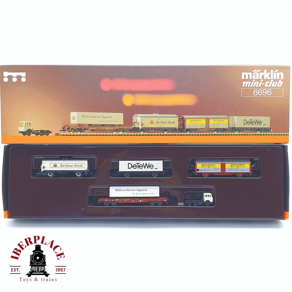 ♻️ 2 mano -  Märklin 8696 Set mercancias regionales Berlin Z escala 1:220 TEN03