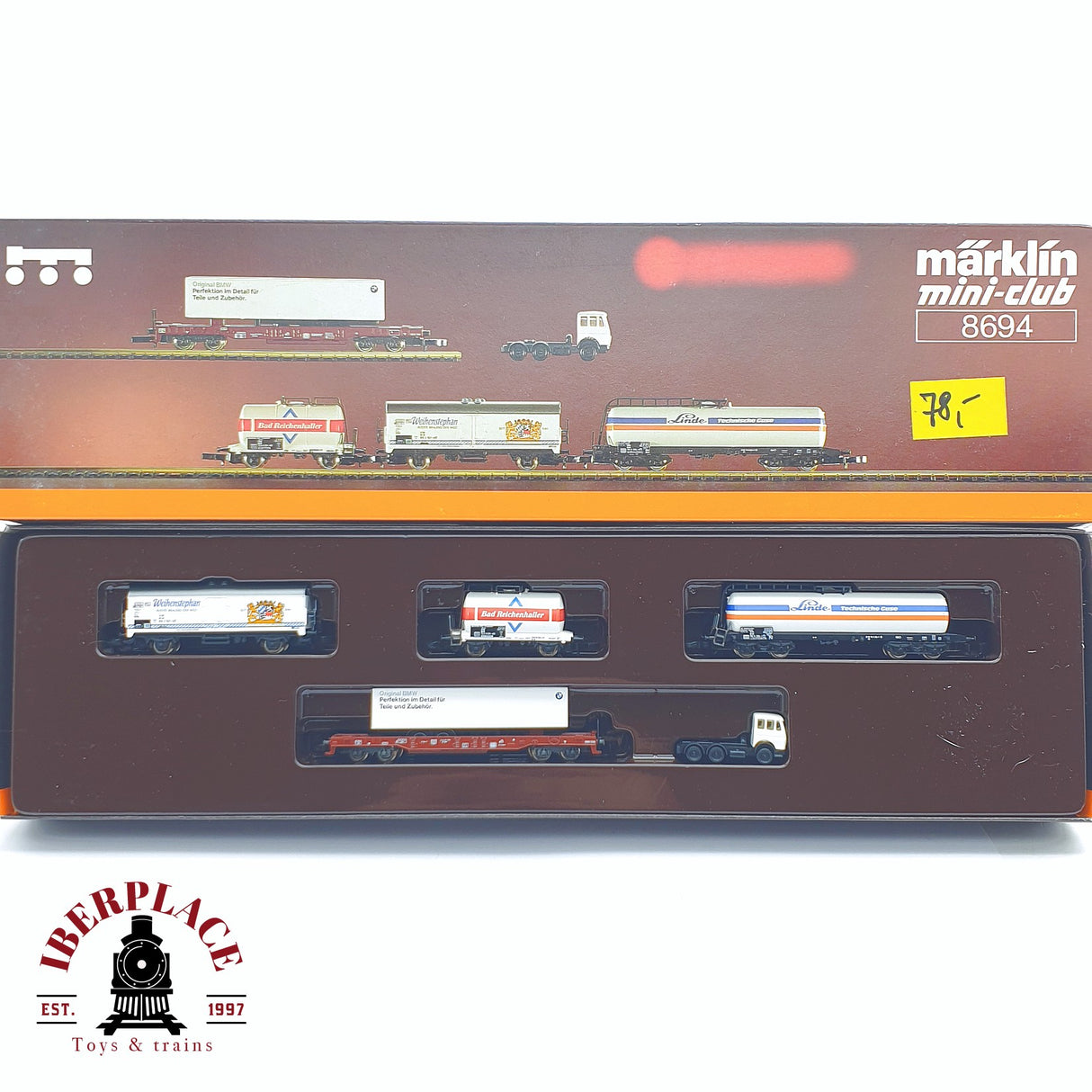 ♻️ 2 mano -  Märklin 8694 Set mercancias regionales Berlin DB Z escala 1:220 TEN03