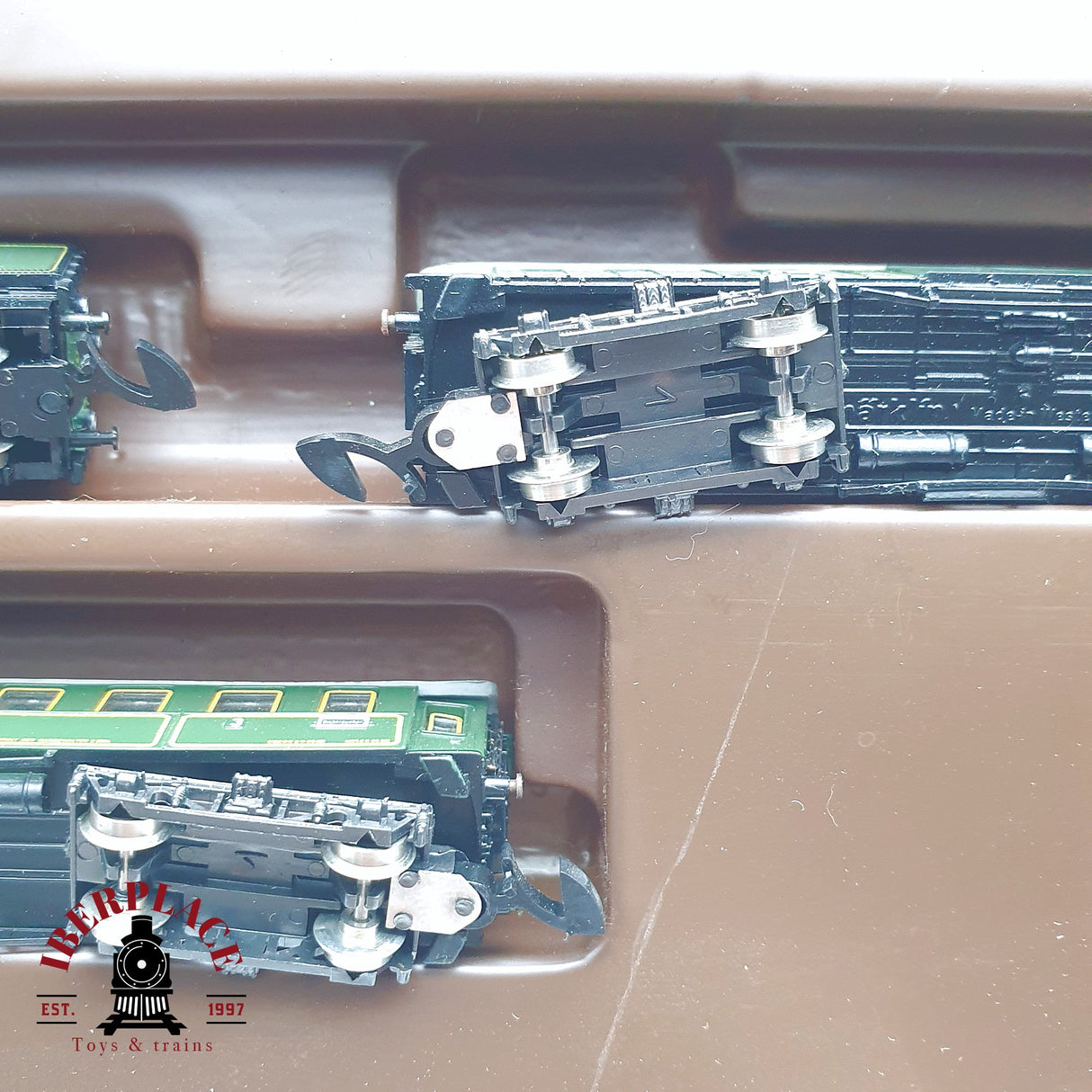 ♻️ 2 mano -  Märklin 8102 Set Locomotora K.Bay.Sts.B 3673 con luz Z escala 1:220 TEN03