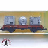 ♻️ 2 mano - Minitrix 51 3588 30 vagón plataforma DB N escala 1:160 TEN03