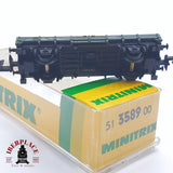♻️ 2 mano - Minitrix 51 3589 00 vagón plataforma DB N escala 1:160 TEN03