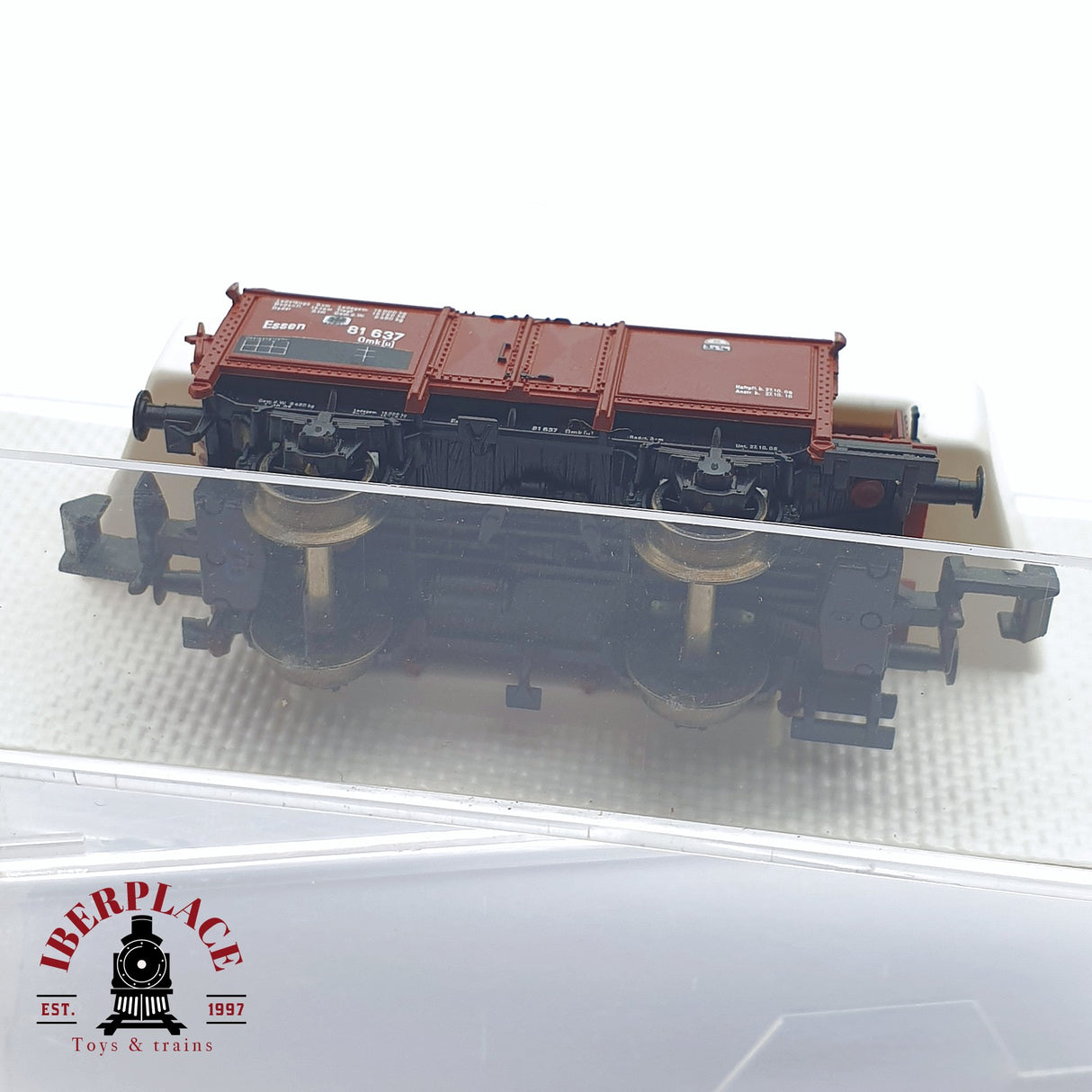 ♻️ 2 mano -  Fleischmann 8842 vagón con garita K.P.E.V N escala 1:160 TEN03