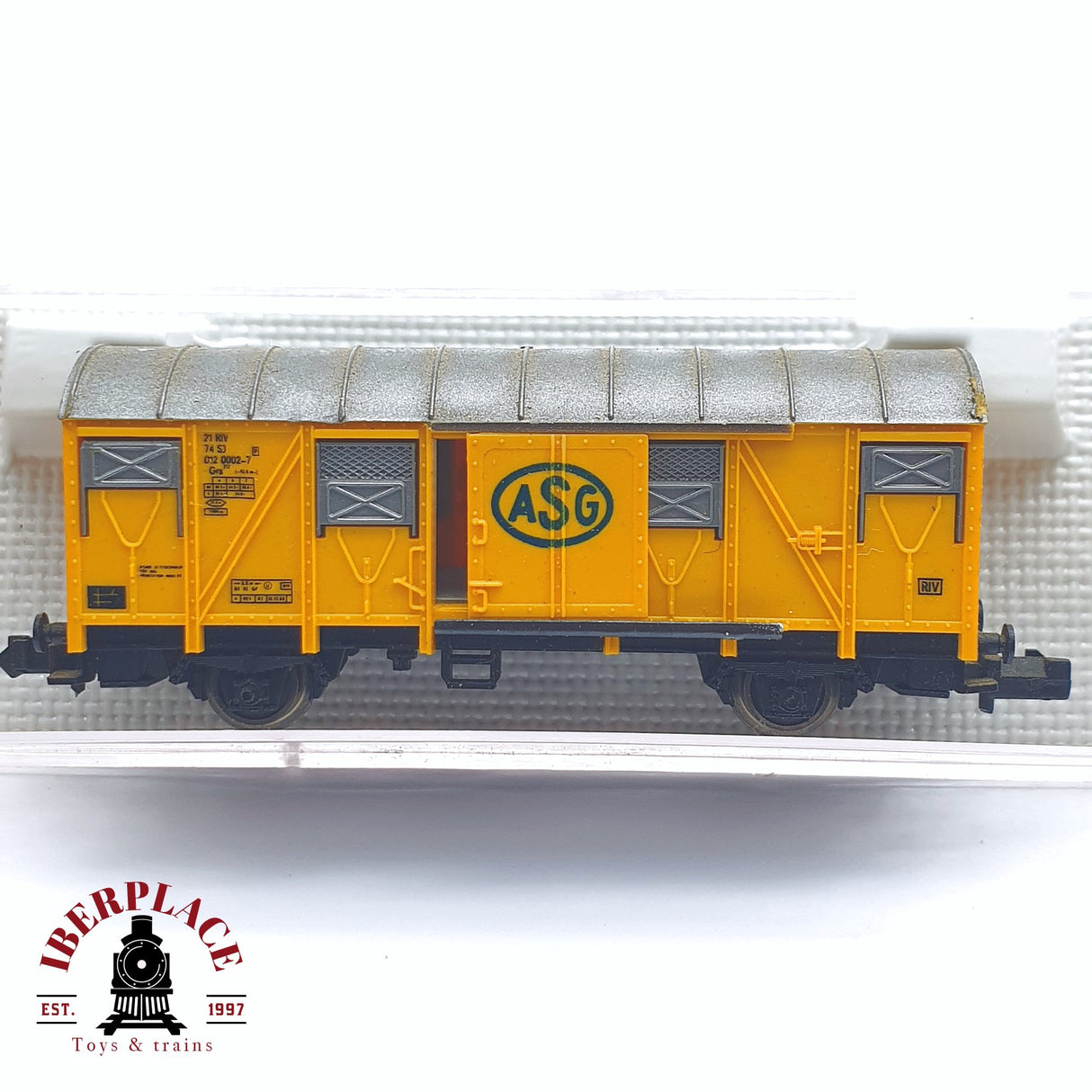 ♻️ 2 mano -  Fleischmann 8332 vagón cerrado ASG SJ N escala 1:160 TEN03