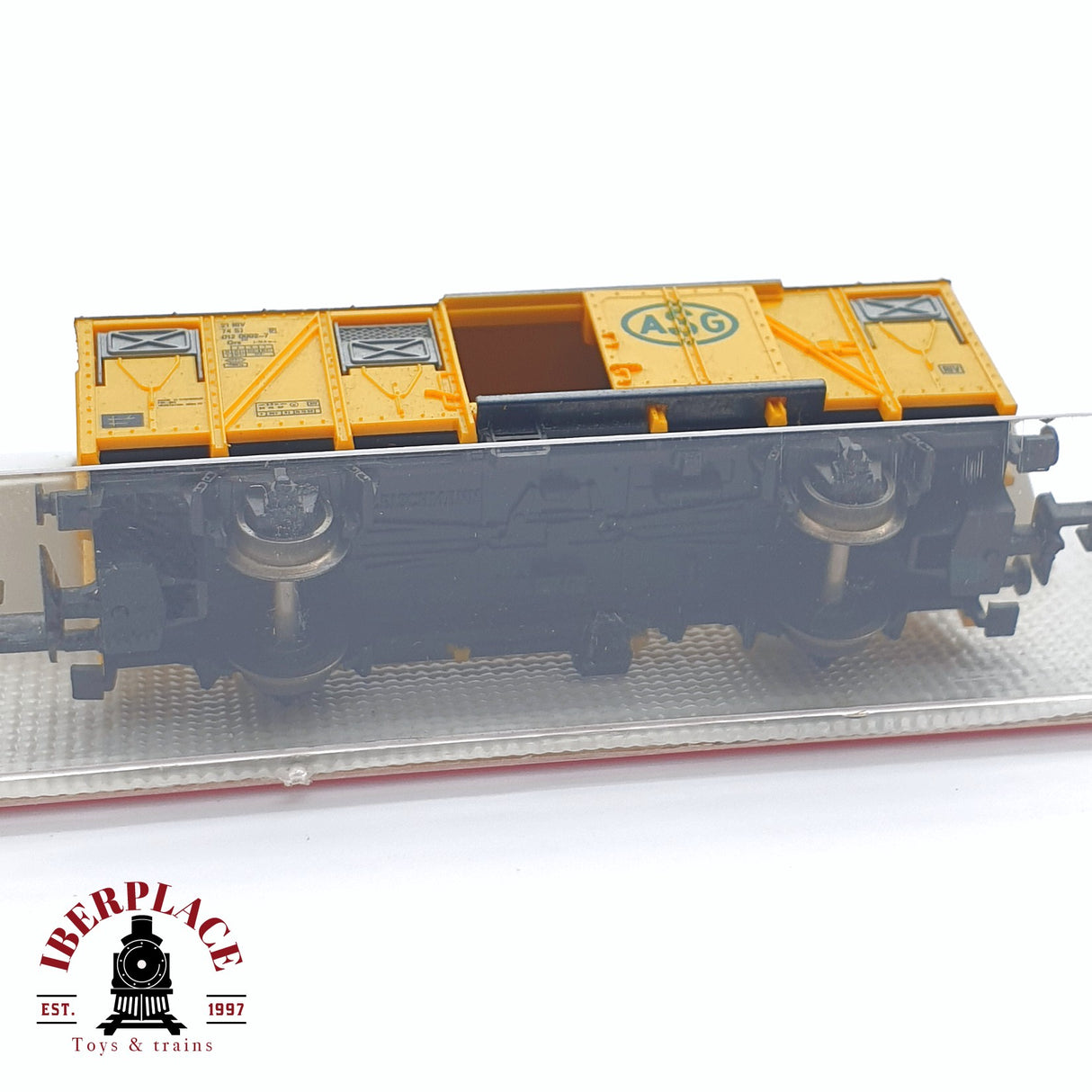 ♻️ 2 mano -  Fleischmann 8332 vagón cerrado ASG SJ N escala 1:160 TEN03