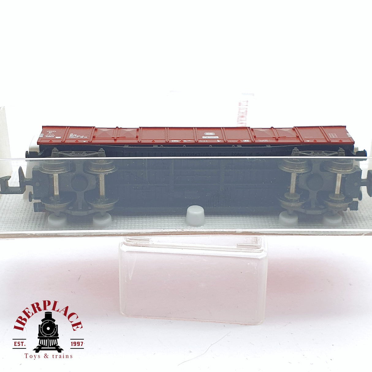 ♻️ 2 mano -  Fleischmann 8282 vagón mercancias DB N escala 1:160 TEN03