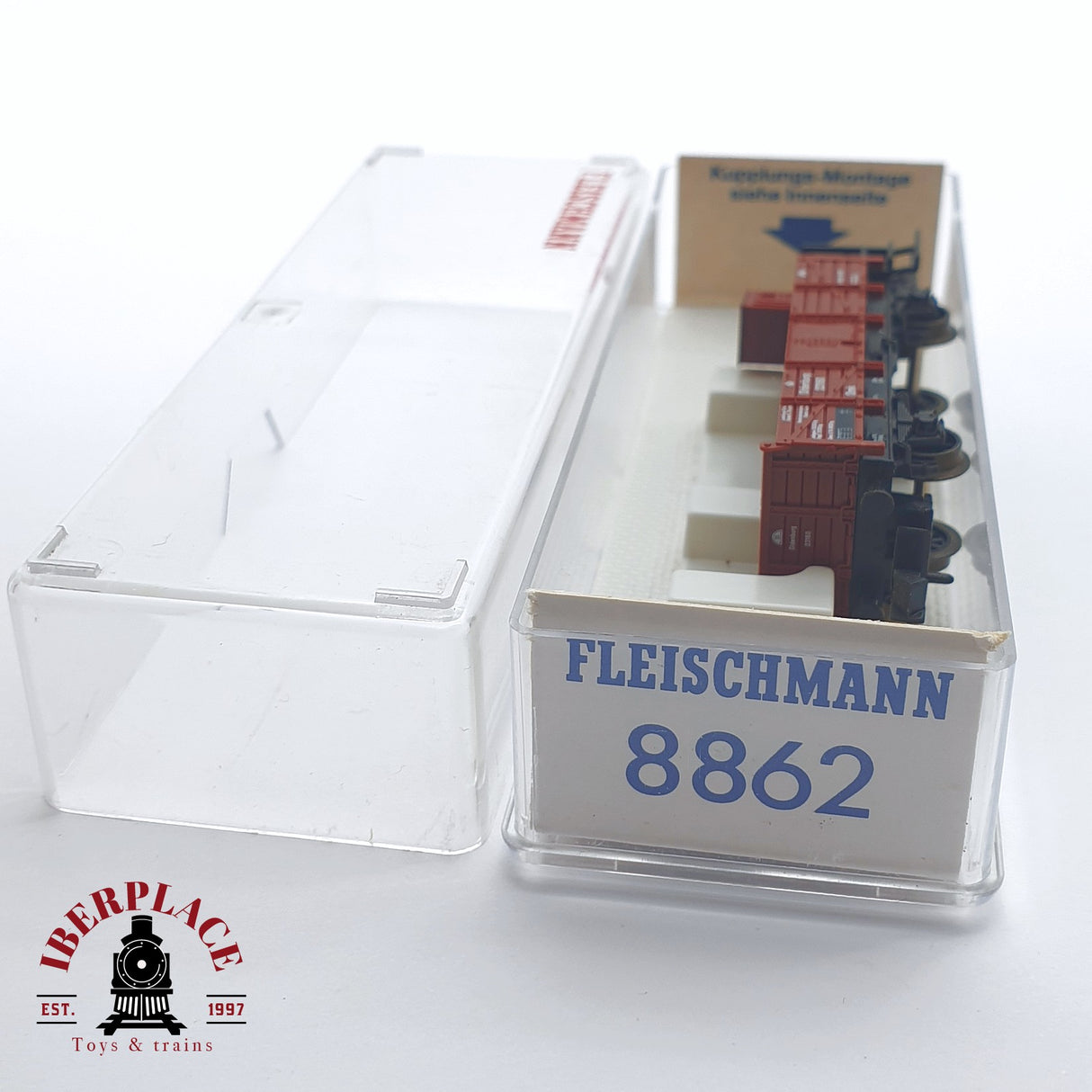 ♻️ 2 mano -  Fleischmann 8862 vagón con garita Oldenburg 23160 N escala 1:160 TEN03