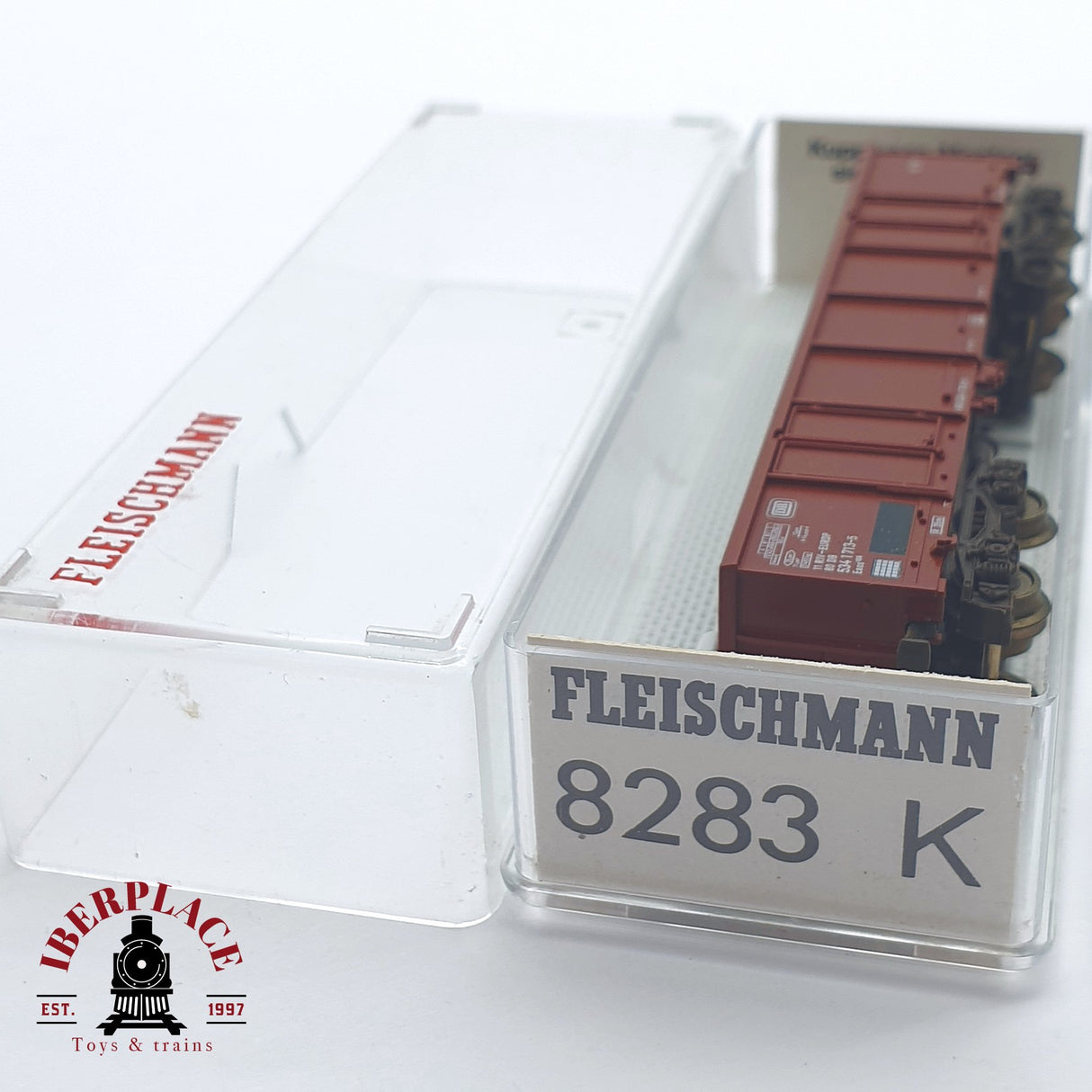 ♻️ 2 mano - Fleischmann 8283K vagón bordes altos EUROP DB N escala 1:160 TEN03