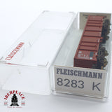 ♻️ 2 mano - Fleischmann 8283K vagón bordes altos EUROP DB N escala 1:160 TEN03