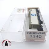 ♻️ 2 mano - Fleischmann 8240 vagón cerrado seatrain DB N escala 1:160 TEN03