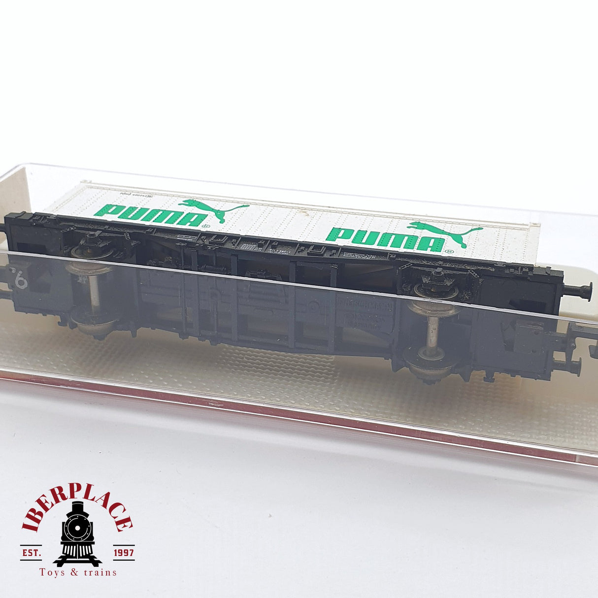 ♻️ 2 mano - Fleischmann 8243 vagón contenedor Puma DB N escala 1:160 TEN03