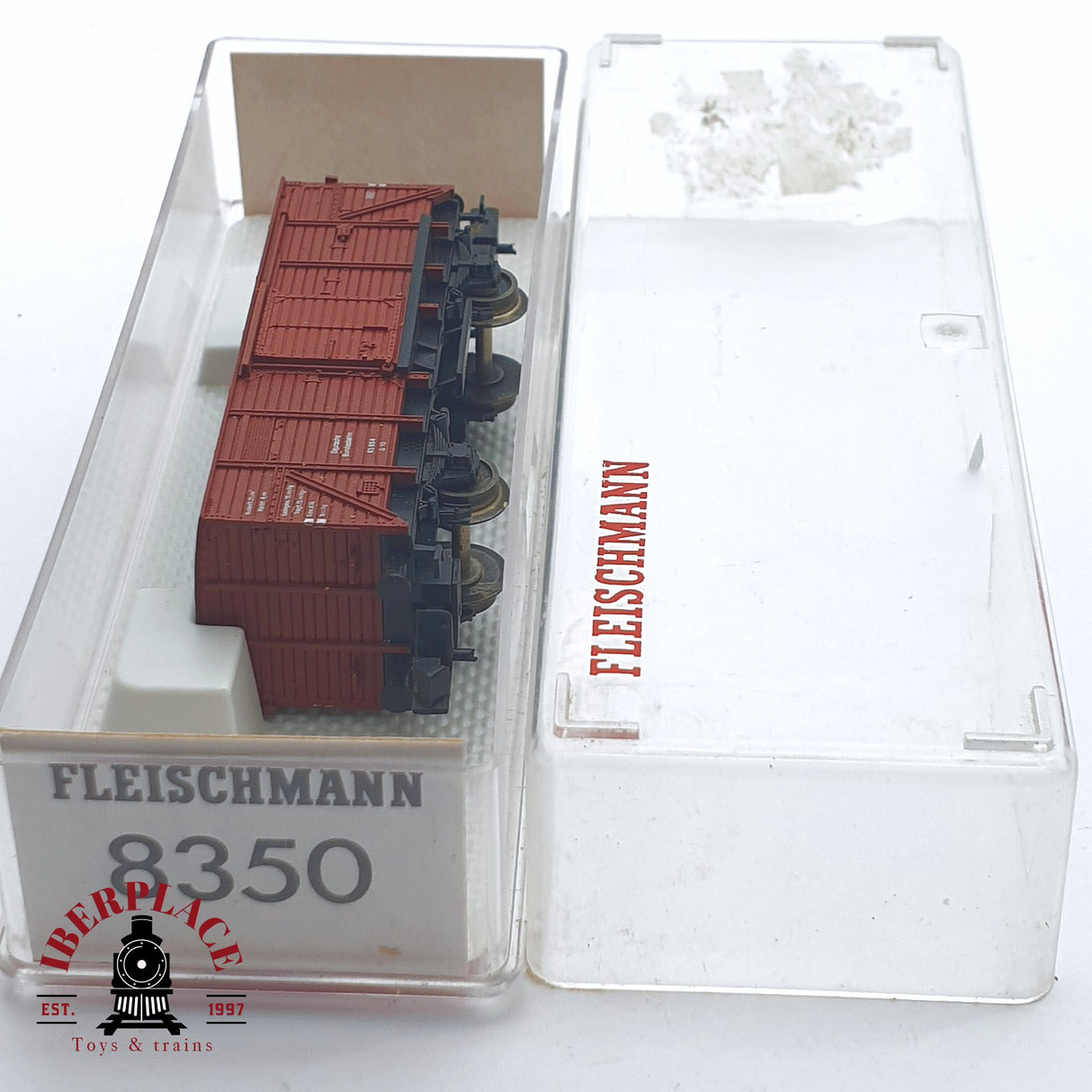 ♻️ 2 mano -  Fleischmann 8350 vagón cerrado DB N escala 1:160 TEN03