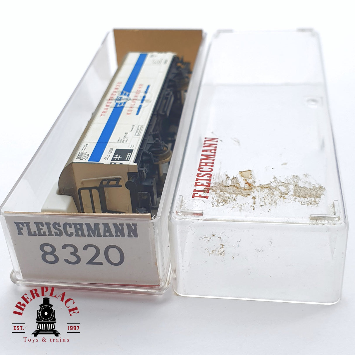 ♻️ 2 mano - Fleischmann 8320 vagón cerrado Transthermos DB N escala 1:160 TEN03