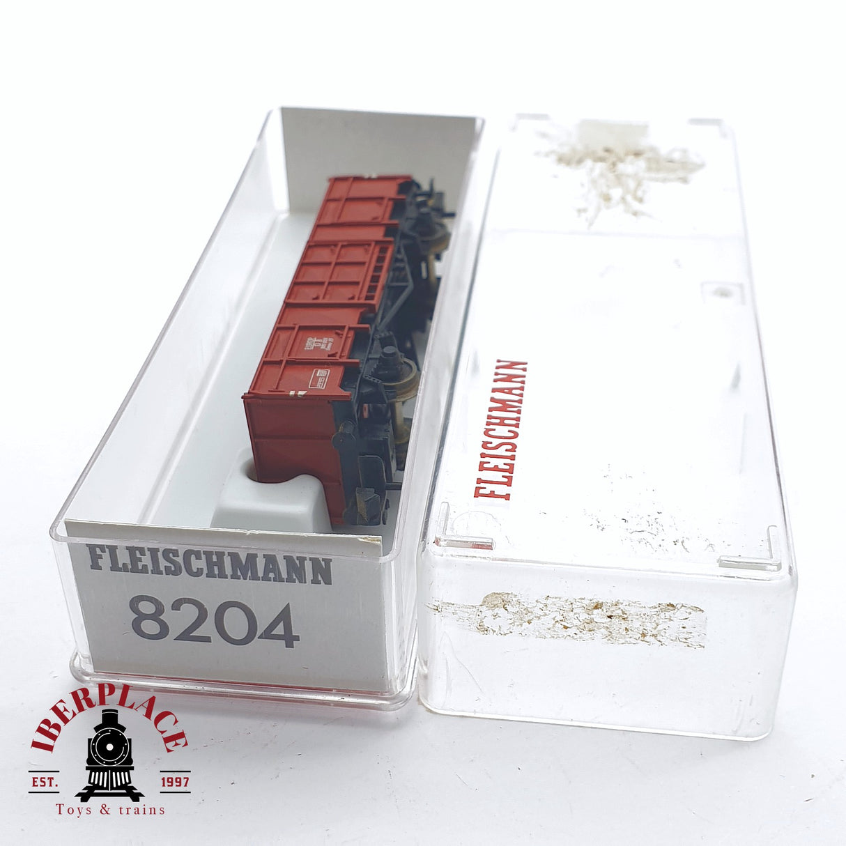 ♻️ 2 mano -  Fleischmann 8204 vagón bordes altos EUROP DB N escala 1:160 TEN03