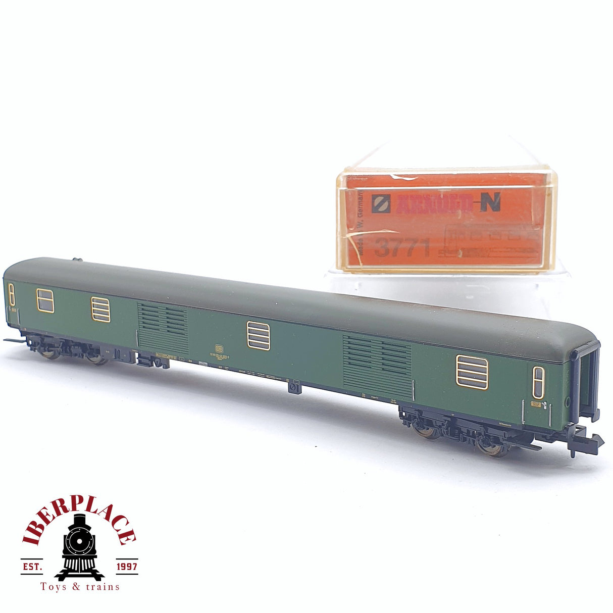 ♻️ 2 mano - Arnold 3771 vagón equipajes DB N escala 1:160 TEN04