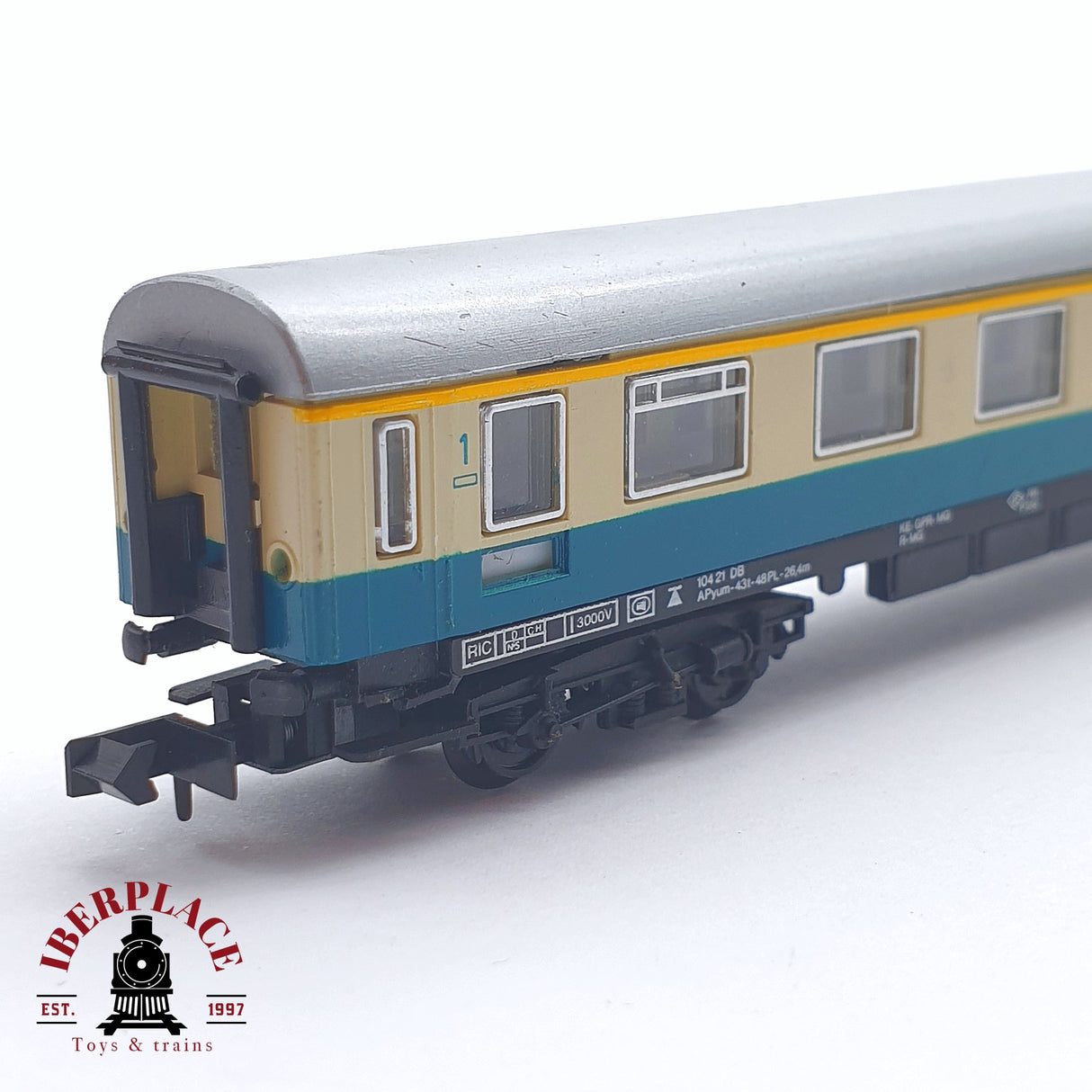 ♻️ 2 mano - Arnold 0321 vagón pasajeros DB clase 1 N escala 1:160 TEN04