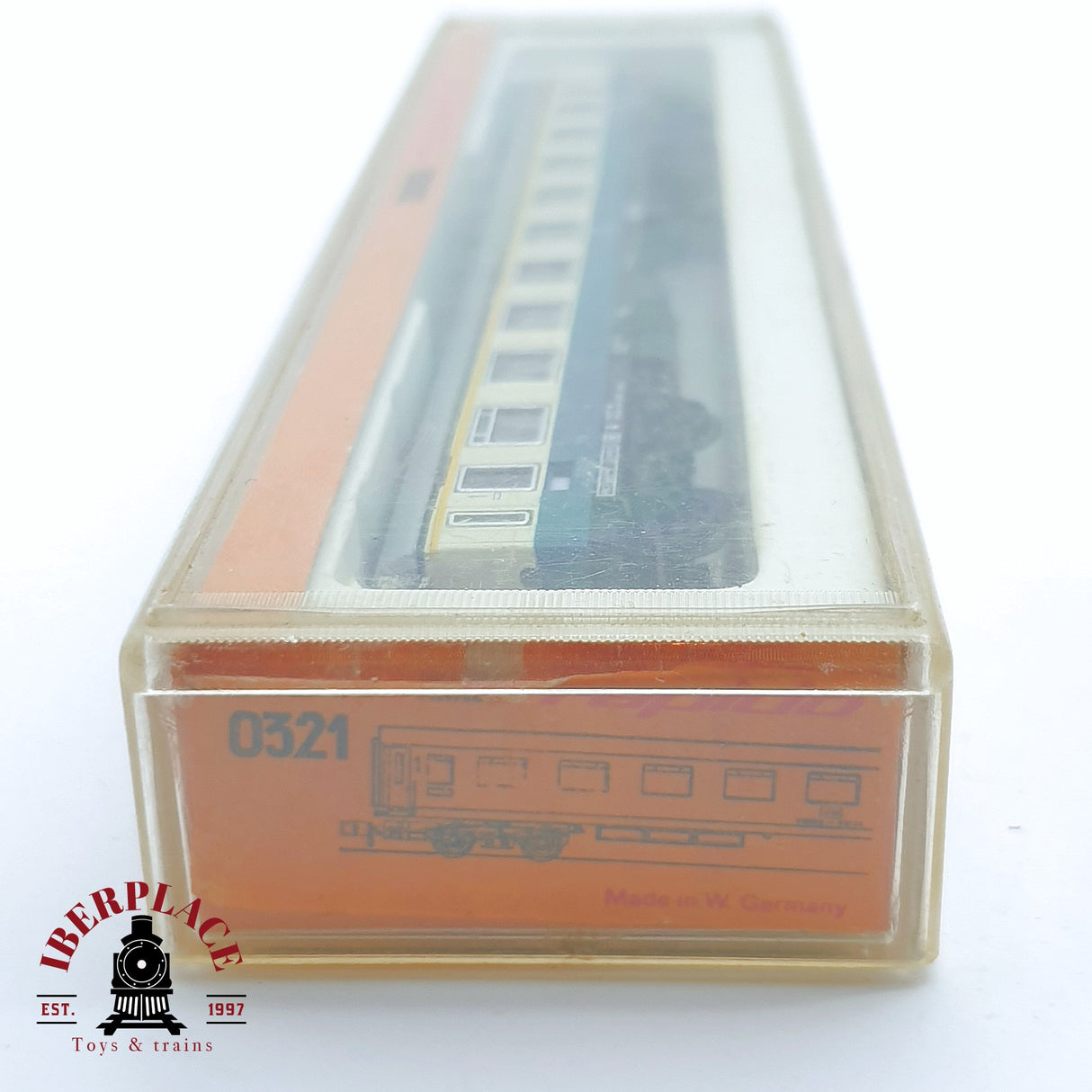 ♻️ 2 mano - Arnold 0321 vagón pasajeros DB clase 1 N escala 1:160 TEN04