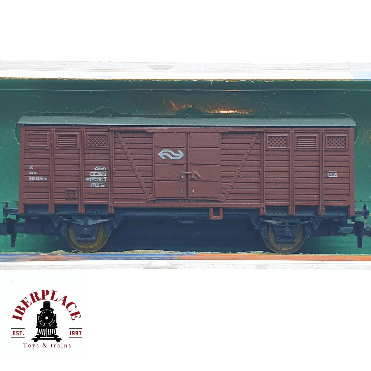 ♻️ 2 mano - Roco 2306 vagón mercancía NS N escala 1:160 TEN04