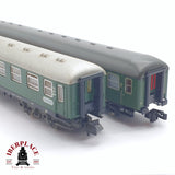 ♻️ 2 mano - Fleischmann 2x vagones pasajeros DB clase 2 N escala 1:160 TEN04