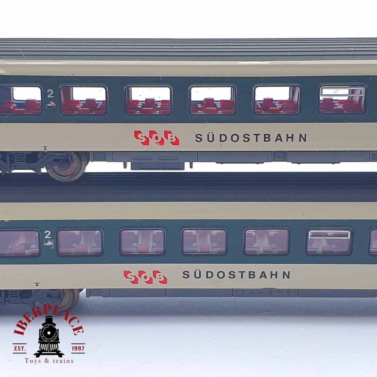 ♻️ 2 mano - Roco 2x vagones pasajero südostbahn clase 2 N escala 1:160 TEN04