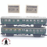 ♻️ 2 mano - Fleischmann 2x vagones pasajeros DB clase 2 N escala 1:160 TEN04