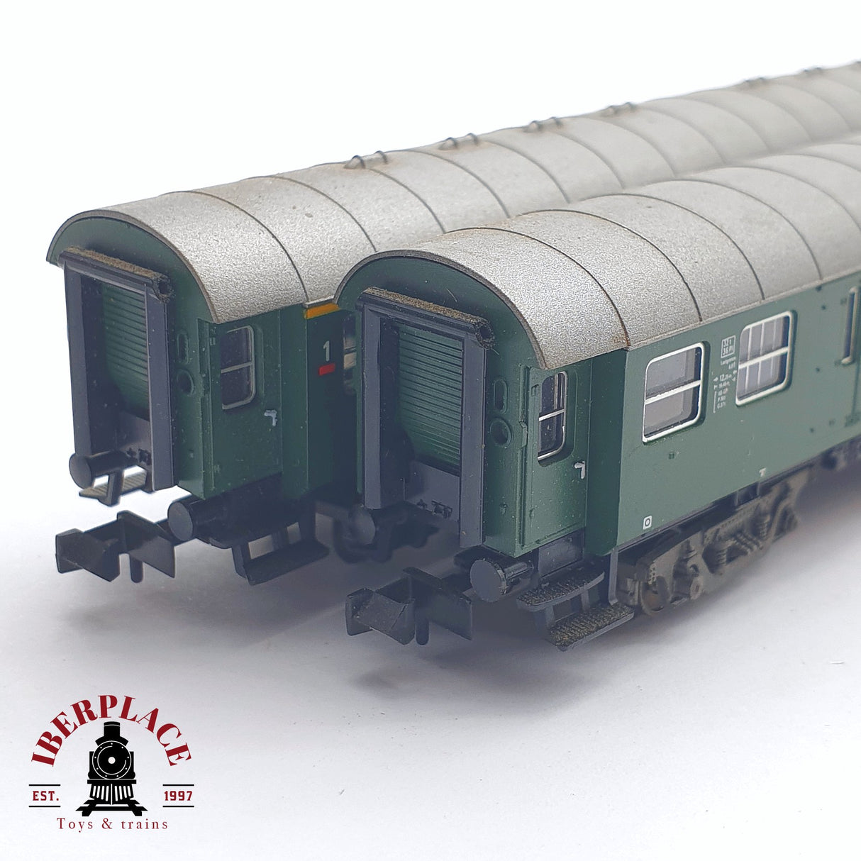 ♻️ 2 mano - Fleischmann 2x vagones pasajeros DB clase 2 N escala 1:160 TEN04