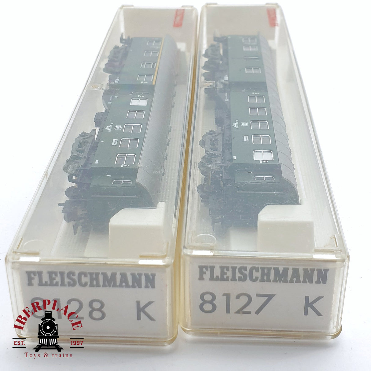 ♻️ 2 mano - Fleischmann 2x vagones pasajeros DB clase 2 N escala 1:160 TEN04