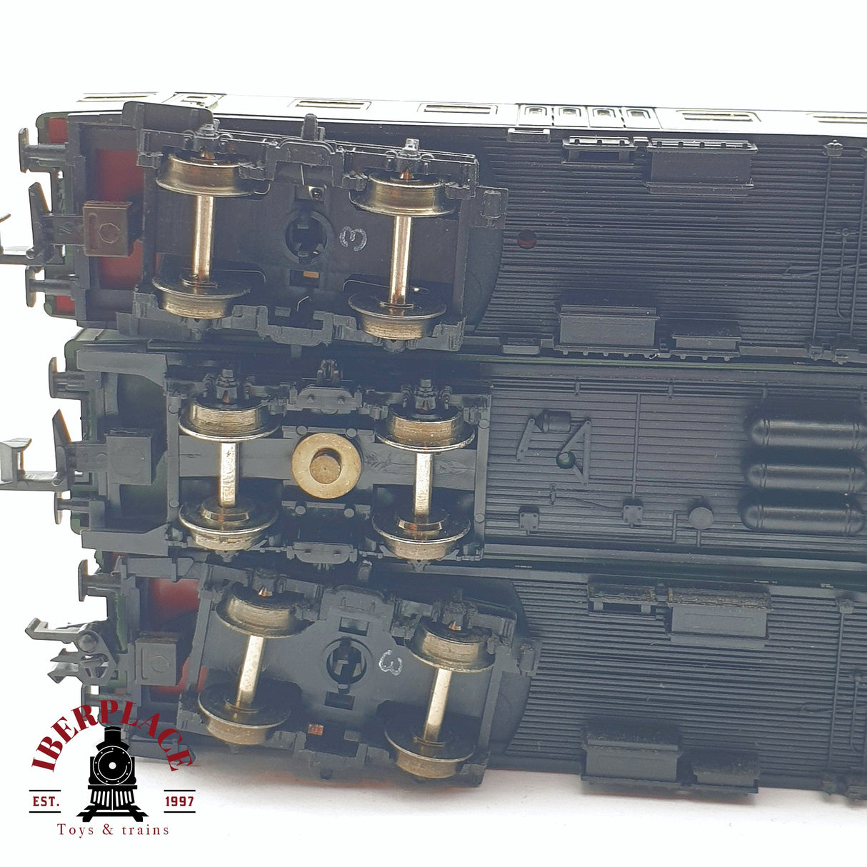 ♻️ 2 mano - Fleischmann 3x vagones pasajeros DB clase 1-2 N escala 1:160 TEN04