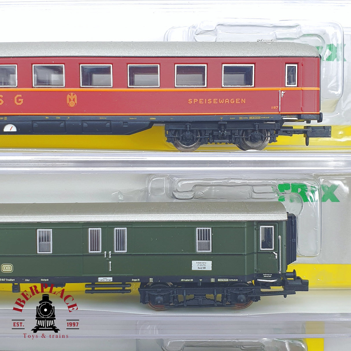 ♻️ 2 mano - Minitrix 5x 15769 vagones pasajero DB N escala 1:160 TEN04