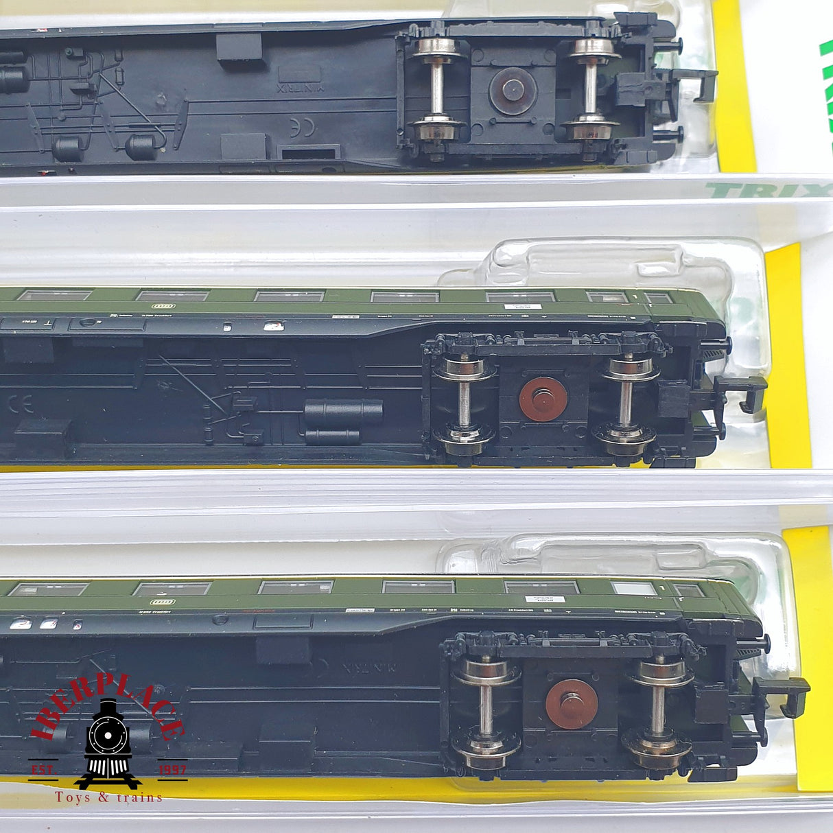 ♻️ 2 mano - Minitrix 5x 15769 vagones pasajero DB N escala 1:160 TEN04