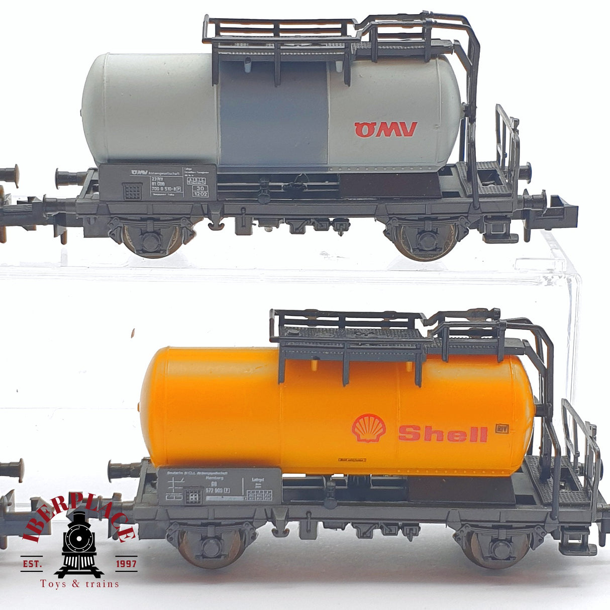 ♻️ 2 mano - Roco 4x vagones cisterna Aral shell OMW BP N escala 1:160 TEN04