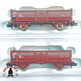 ♻️ 2 mano - Fleischmann 2x 820531K vagones mercancias DB N escala 1:160 TEN04