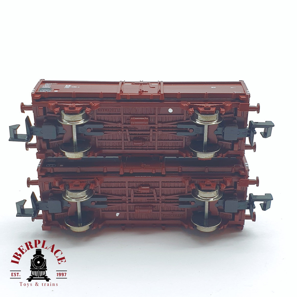 ♻️ 2 mano - Fleischmann 2x 820531K vagones mercancias DB N escala 1:160 TEN04