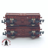 ♻️ 2 mano - Fleischmann 2x 820531K vagones mercancias DB N escala 1:160 TEN04