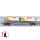 ♻️ 2 mano - Minitrix 15492 vagón mercancía cargo SBB N escala 1:160 TEN04