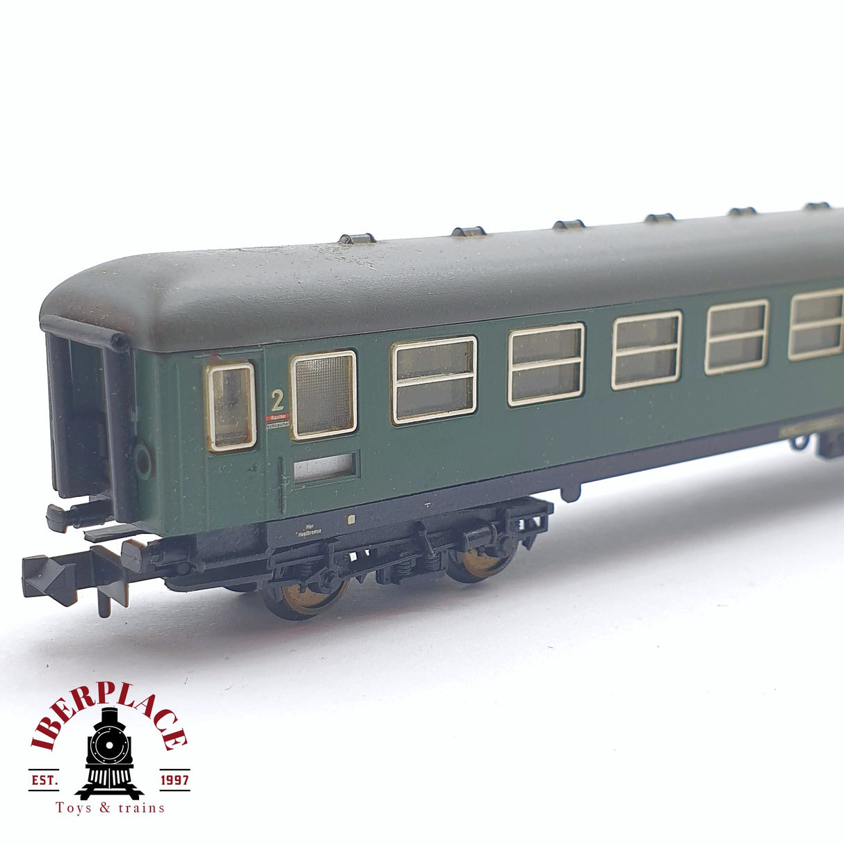 ♻️ 2 mano - Arnold 3253K vagón pasajeros Bufet DB N escala 1:160 TEN04