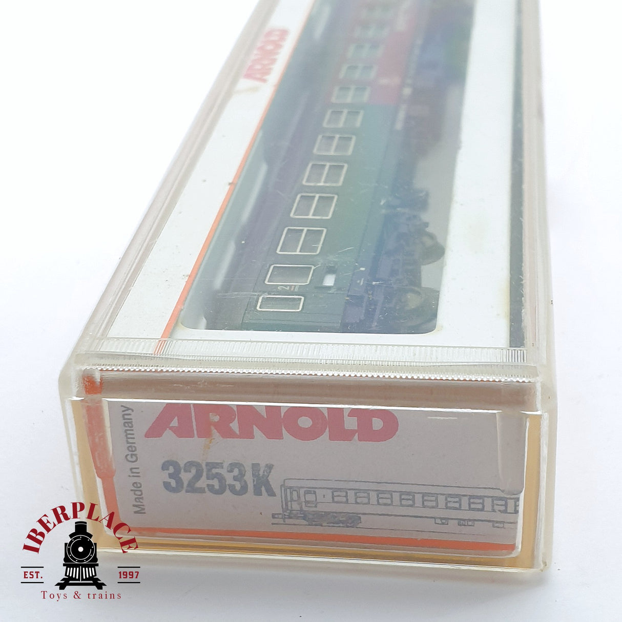 ♻️ 2 mano - Arnold 3253K vagón pasajeros Bufet DB N escala 1:160 TEN04