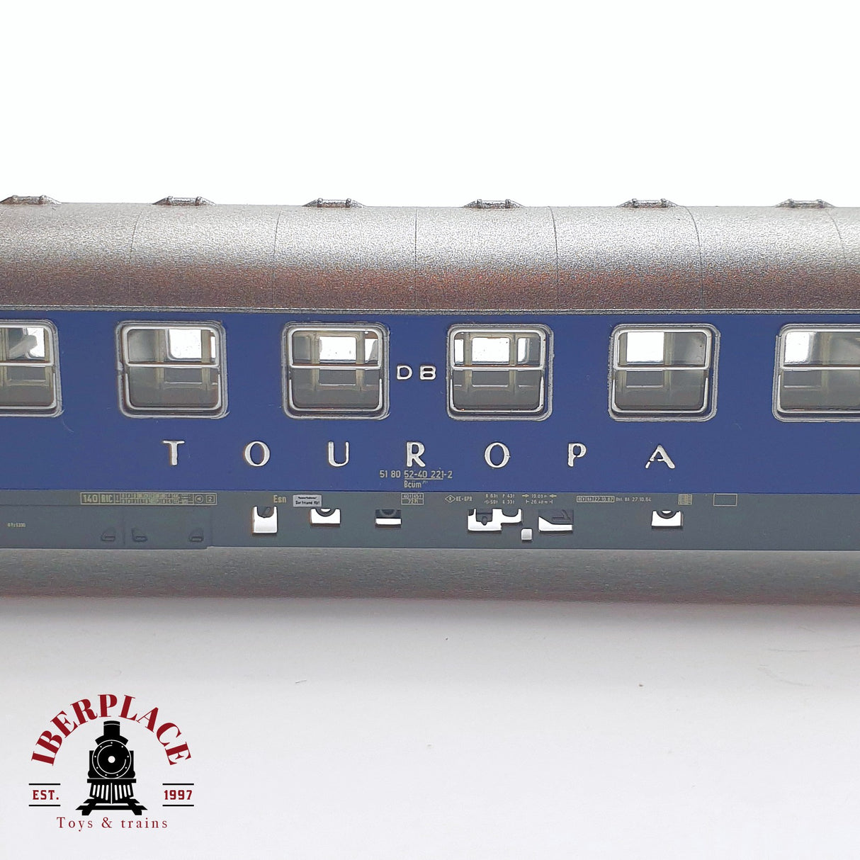 ♻️ 2 mano - Fleischmann 8142K vagón pasajeros Touropa DB N escala 1:160 TEN04
