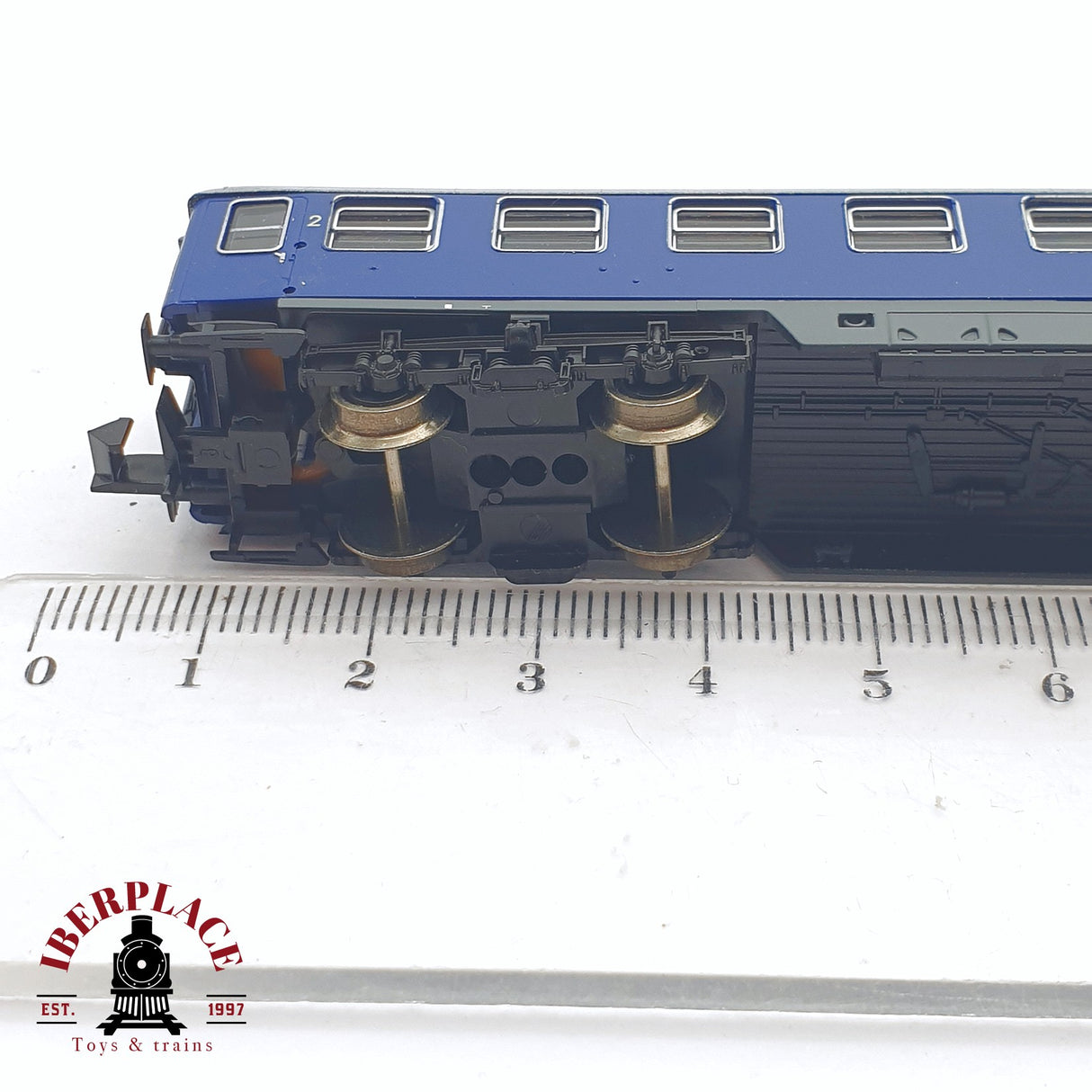 ♻️ 2 mano - Fleischmann 8142K vagón pasajeros Touropa DB N escala 1:160 TEN04