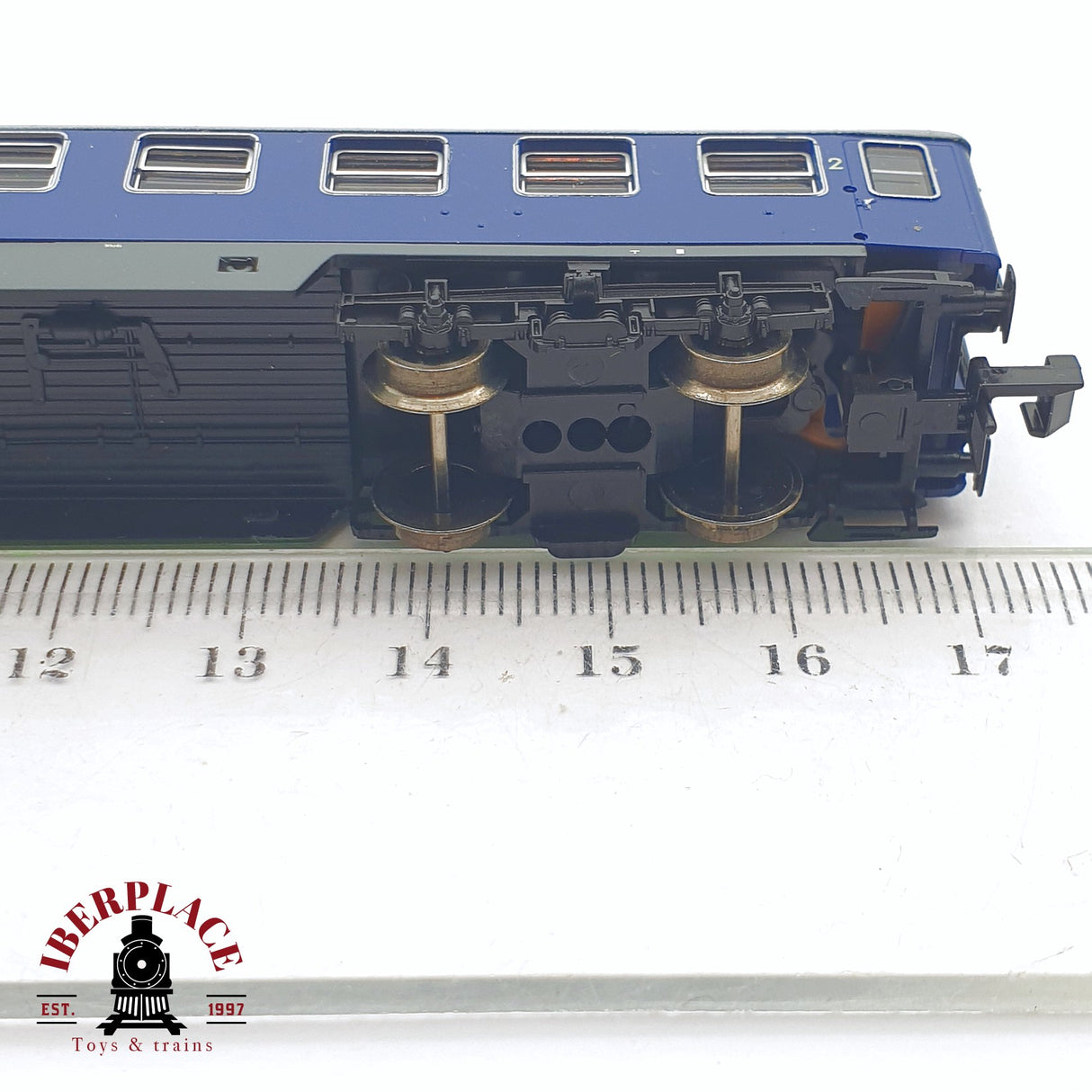 ♻️ 2 mano - Fleischmann 8142K vagón pasajeros Touropa DB N escala 1:160 TEN04