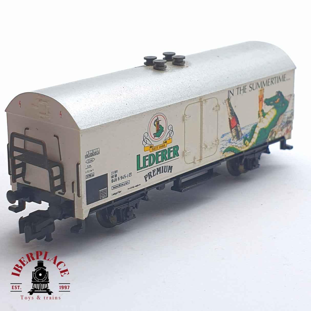 ♻️ 2 mano - Fleischmann vagon cervecero Lederer Premium DB N escala 1:160 TEN04 2/2