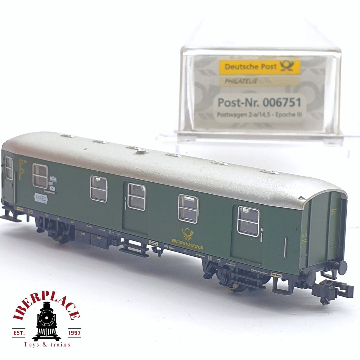 ♻️ 2 mano - Electrotren 006751 vagon correos DBP N escala 1:160 TEN04