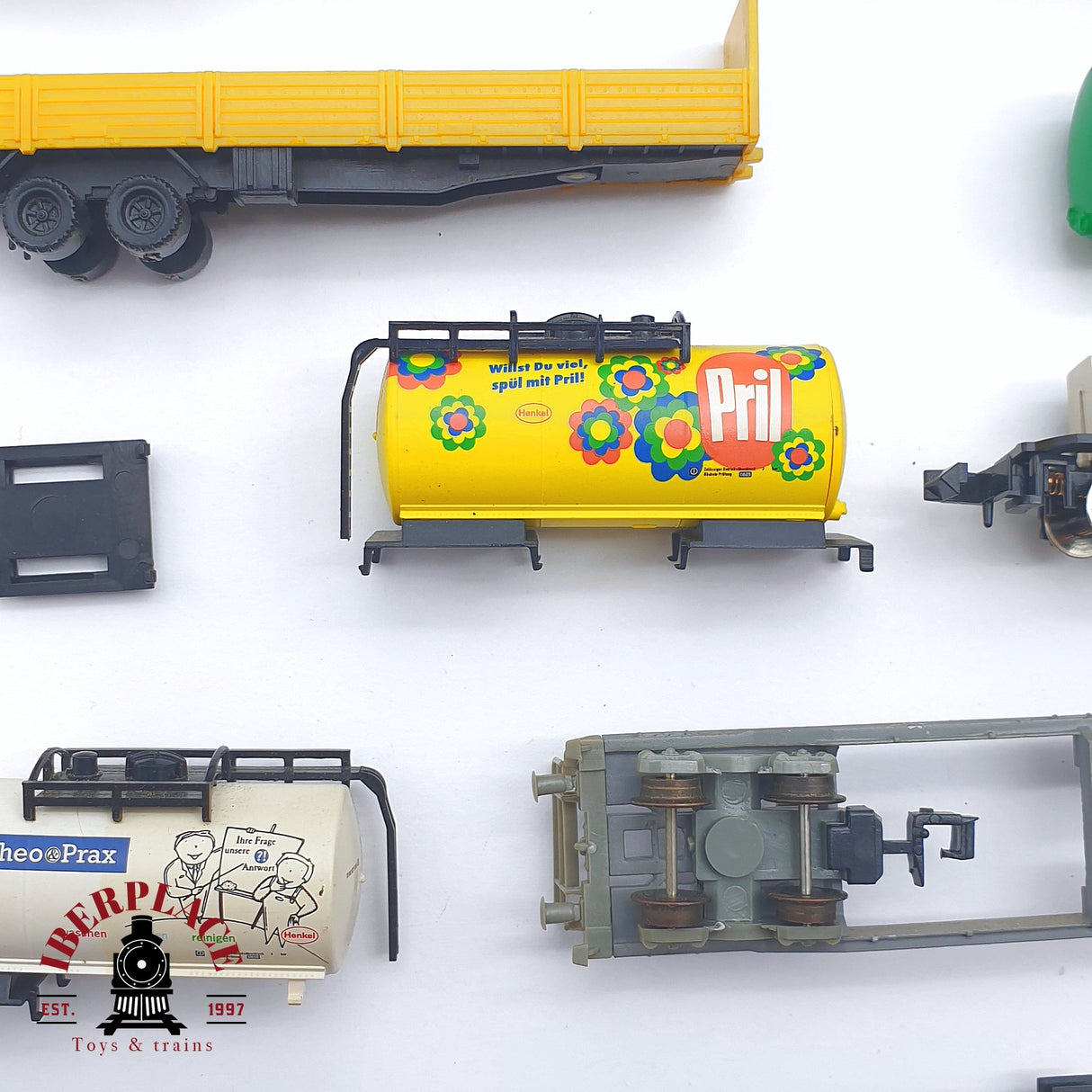 ♻️ 2 mano - Fleischmann Roco piezas de vagones para repuestos N escala 1:160 TEN04