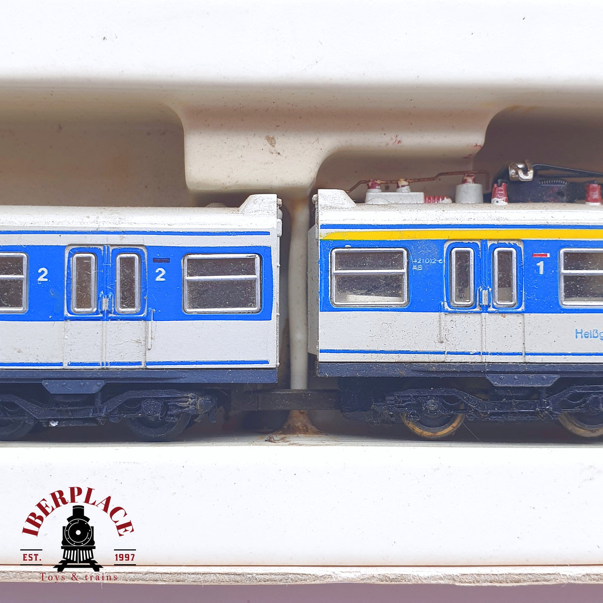 ♻️ 2 mano - Arnold 2940 Locomotora BR 420 con publicidad N escala 1:160 TEN04