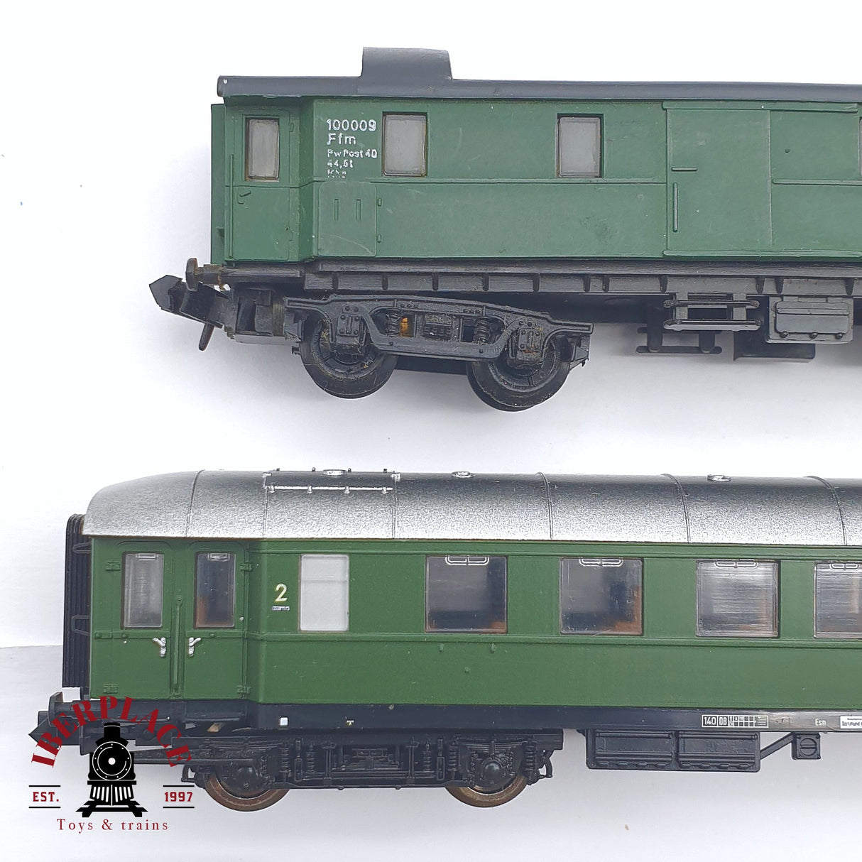 ♻️ 2 mano - 5x Roco Arnold vagones pasajeros y equipaje  DB clase 1-2 N escala 1:160 TEN04