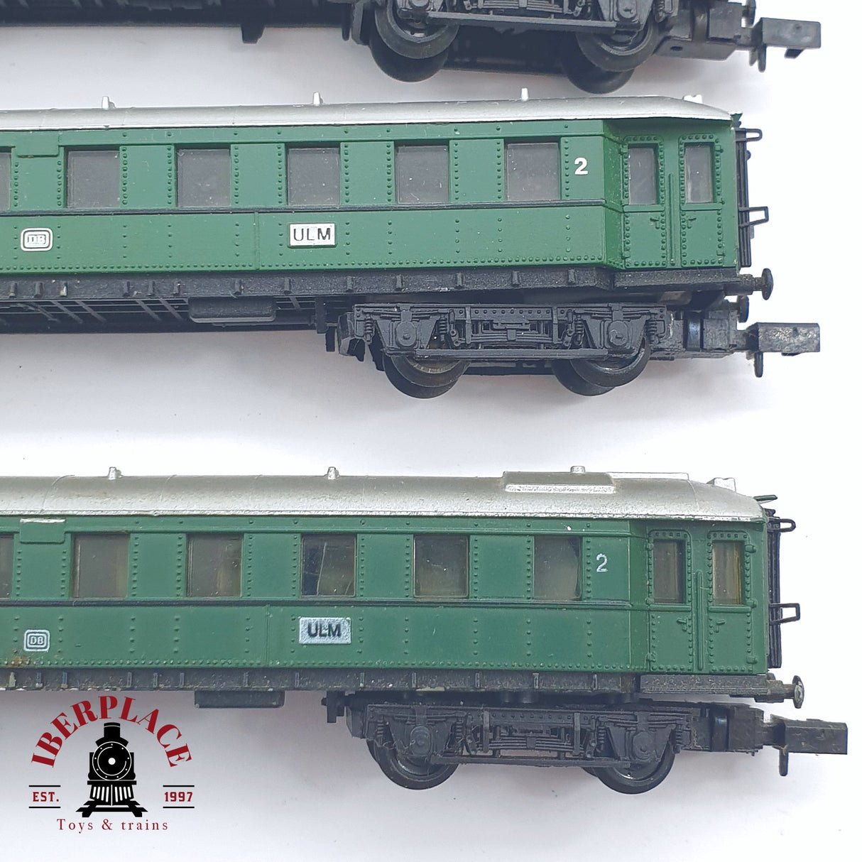 ♻️ 2 mano - 5x Roco Arnold vagones pasajeros y equipaje  DB clase 1-2 N escala 1:160 TEN04