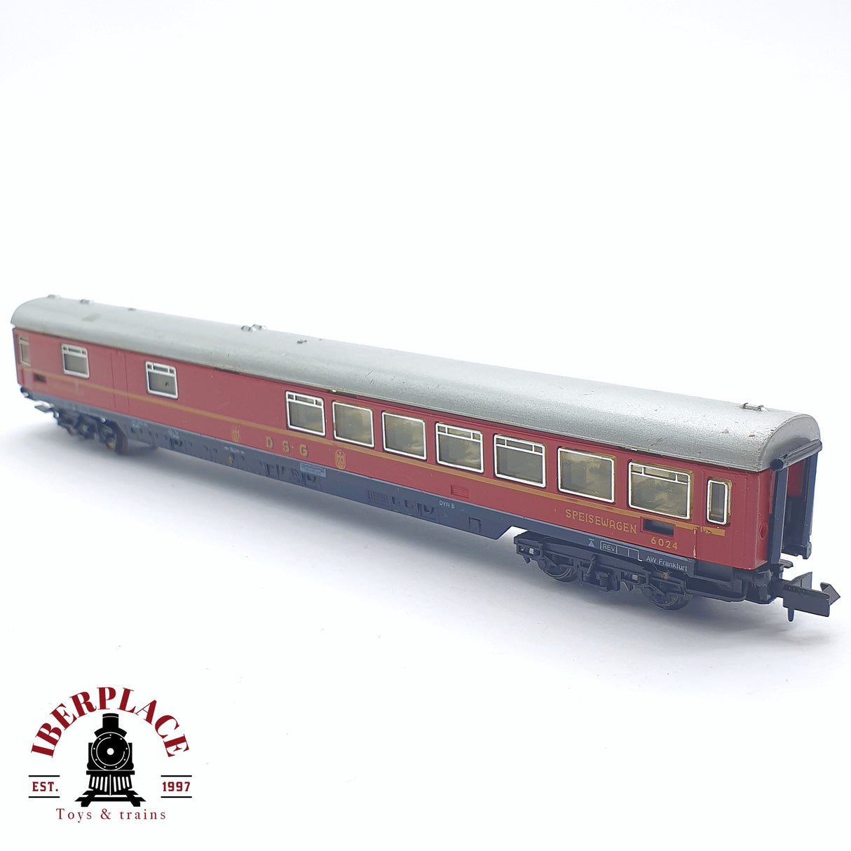 ♻️ 2 mano - Arnold Rápido vagón restaurante 6024 DSG N escala 1:160 TEN04