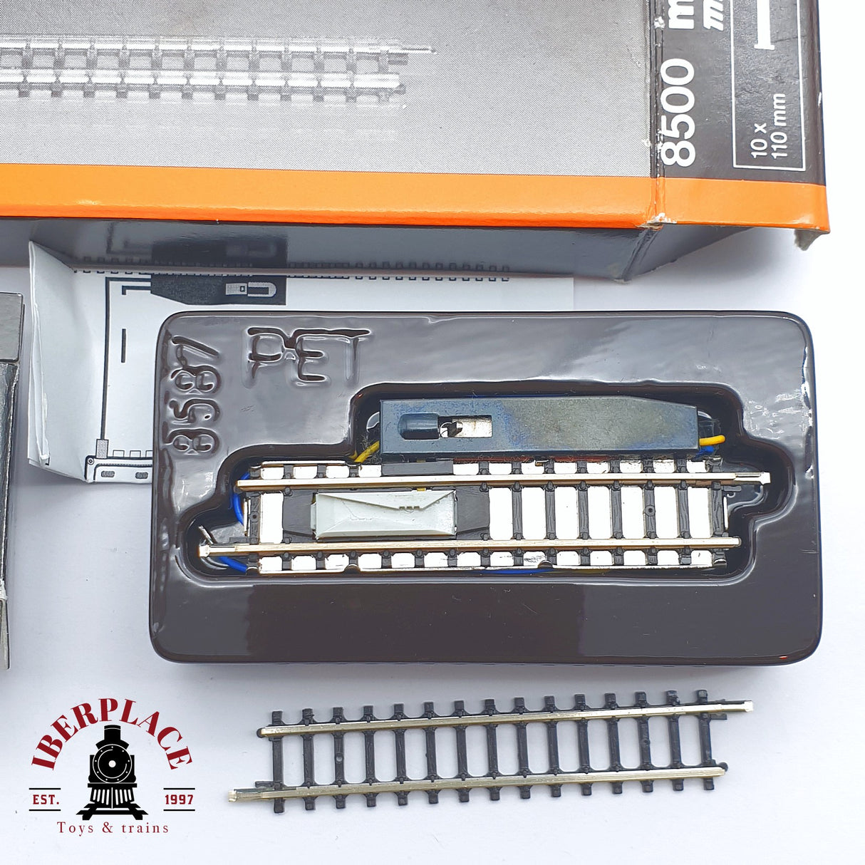 ♻️ 2 mano - Märklin 8530 8500 8587 22x vías rectas curvas Z escala 1:220 TEN04