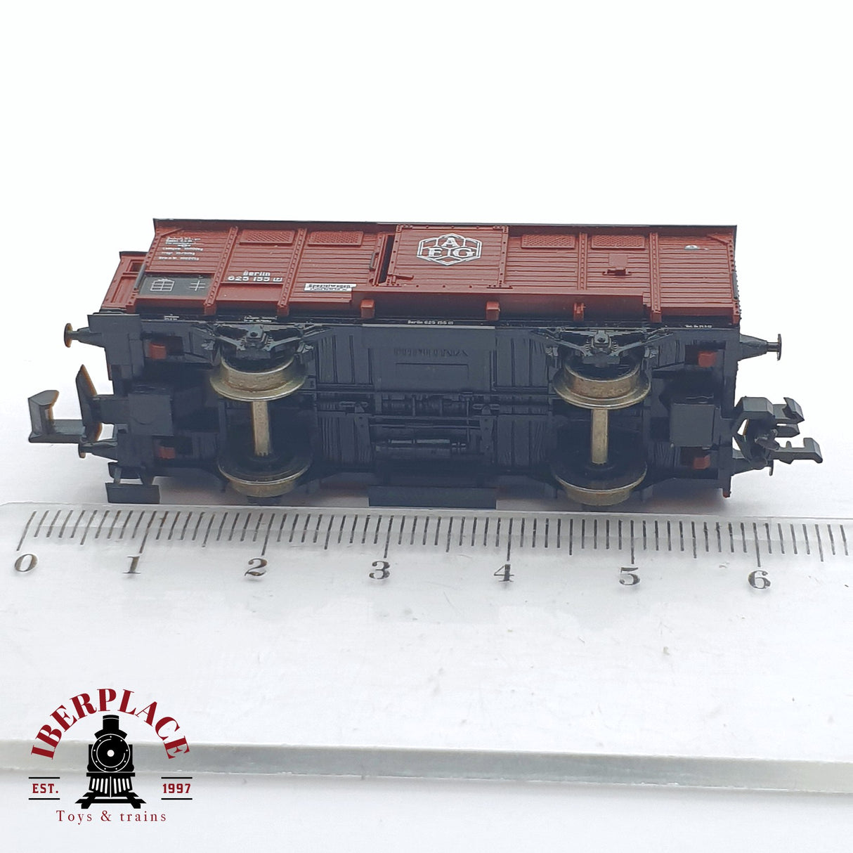 ♻️ 2 mano - Minitrix vagón con garita Berlin 625 N escala 1:160 TEN04